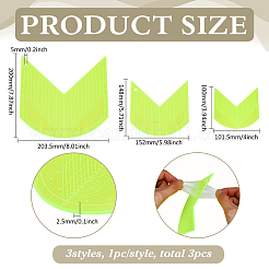3Pcs Acrylic Multifunction Rulers&nbsp;DIY-WH0349-411