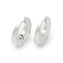 真鍮製フープピアス  プラチナ  17.5x4.5x16.5mm&nbsp;EJEW-Q016-09P