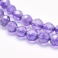Natural Amethyst Beads Strands&nbsp;G-O166-29-4mm