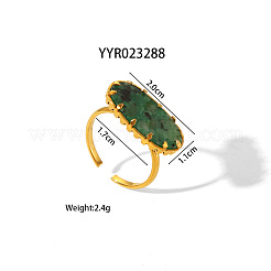 Oval Synthetic Turquoise Finger Rings&nbsp;DI3316-3