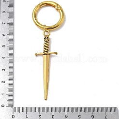 6Pcs 3 Colors Sword Alloy Shoe Charms&nbsp;HJEW-PH01900
