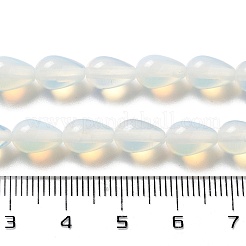 オパールビーズ連売り  ティアドロップ  9x6mm  穴：1.2mm  約44個/連  15.75''（40センチメートル）&nbsp;G-B106-A04-01