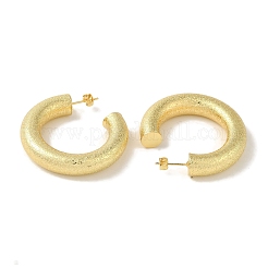 Rack Plating Texture Brass Stud Earrings&nbsp;EJEW-P272-04B-G