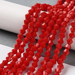 Opaque Solid Color Imitation Jade Glass Beads Strands&nbsp;GLAA-F029-P4mm-02