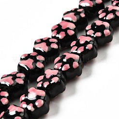Handmade Printed Porcelain Beads&nbsp;PORC-F005-02B