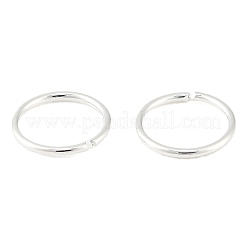 真鍮製オープンタイプ丸カン  ラウンド  鉛フリー＆カドミウムフリー＆ニッケルフリー  銀  7.5x1mm  内径：5.5mm  18ゲージ&nbsp;KK-H258-03E-S