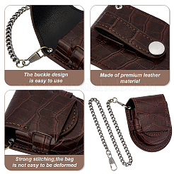 PU Leather Watch Pouch&nbsp;AJEW-WH0455-58AB