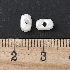 Abs模倣ビーズ  ピーナッツ  ホワイト  6.5x4x3mm  穴：1.6mm  12500個/ 500g&nbsp;OACR-D302-01A