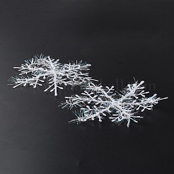 Christmas Snowflake Plastic Pendant Decoration&nbsp;AJEW-WH0039-13A