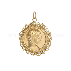 304 Stainless Steel Pendants&nbsp;STAS-OY005-41G-02