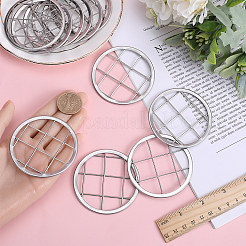 304 Stainless Steel Mason Jar Flower Frog Lid&nbsp;AJEW-WH0347-98A