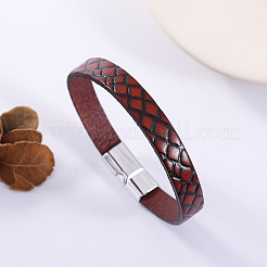 Embossed Imitation Leather Cord Bracelets&nbsp;WG215F5-04