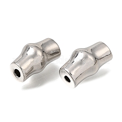 真鍮ビーズ  竹  プラチナ  15x8.5mm  穴：2mm&nbsp;KK-N290-29P