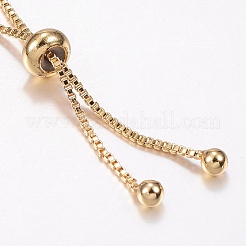 Adjustable Brass Micro Pave Cubic Zirconia Bolo Bracelets&nbsp;BJEW-J180-14G