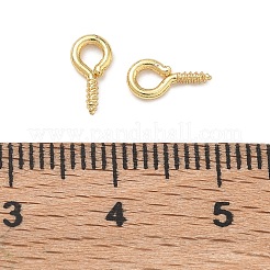 Brass Screw Eye Pin Peg Bails&nbsp;KK-D289-56G