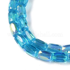 Electroplate Glass Chevron Beads Strands&nbsp;GLAA-Q101-02A-AB02