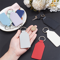10Pcs 10 Colors PU Imitation Leather Keychains&nbsp;KEYC-NB0001-74