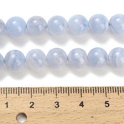Natural Blue Lace Agate Beads Strands&nbsp;G-L634-B02-8mm
