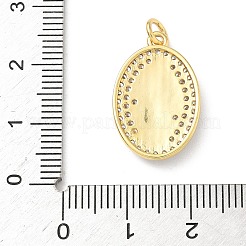Brass Micro Pave Cubic Zirconia Pendants&nbsp;KK-D426-13B-G