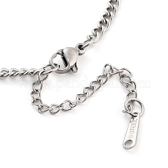 Non-Tarnish 304 Stainless Steel Pendant Necklaces&nbsp;NJEW-P306-05P