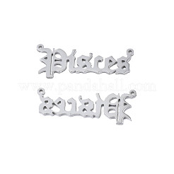 Non-Tarnish 304 Stainless Steel Connector Charms&nbsp;STAS-N095-136E