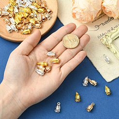 60本3色合金ペンダント  花  ミックスカラー  15x8mm  穴：3mm  20個/カラー&nbsp;FIND-SC0017-31