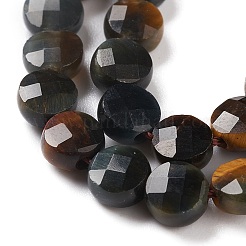 Natural Blue Tiger Eye(Dyed & Heated) Beads Strands&nbsp;G-K332-B04