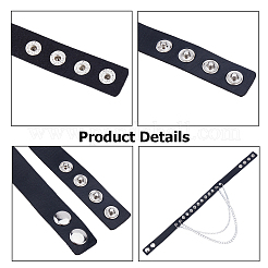 1Pc Gothic Style Spiked Rivet Imitation Leather Chocker Necklaces&nbsp;NJEW-CL0001-12