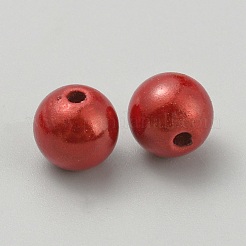 Matte Spray Painted Acrylic Beads&nbsp;OACR-TAC0001-13F