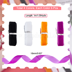 Halloween Theme 20 Bundles 4 Colors Single Face Velvet Ribbon&nbsp;OCOR-CA0001-05