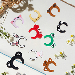 20Pcs 10 Styles Cartoon Animal Silicone Beads&nbsp;SIL-SC0002-93