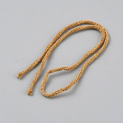 40m中空綿編み紐  ラウンド  ゴールデンロッド  2mm  約43.74ヤード（40m）/ロール&nbsp;OCOR-WH0100-43K