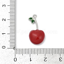 Cherry Brass Enamel Pendants&nbsp;KK-G526-06P