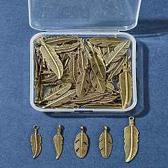 60Pcs Tibetan Style Alloy Pendants&nbsp;TIBEP-FS0001-19
