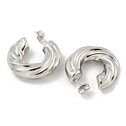 Rack Plating Brass Stud Earrings&nbsp;EJEW-M247-06P