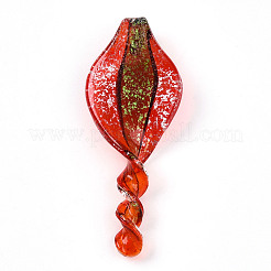 Handmade Gold Sand Lampwork Big Pendants&nbsp;LAMP-T023-09
