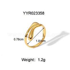 Stainless Steel Cuff Ringds for Women&nbsp;HA1688-3