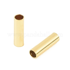 真鍮ビーズ  カドミウムフリー＆ニッケルフリー＆鉛フリー  チューブ  ゴールドカラー  7x2mm  穴：1.6mm&nbsp;KK-P347-08G