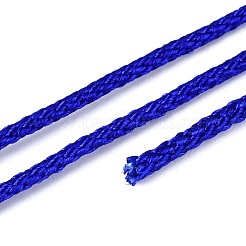 25m ナイロン中国結びコード  ジュエリー製作やマクラメ工芸用の編み紐  ラウンド  ブルー  1~1.5mm  約27.34ヤード（25m）/ロール&nbsp;NWIR-T002-03E