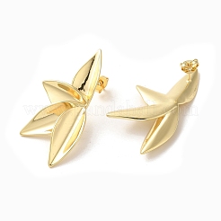 Brass Stud Earrings for Women&nbsp;EJEW-M251-04G