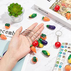 DIY Vegetables Themed Keychain Making Kits&nbsp;DIY-NB0004-62
