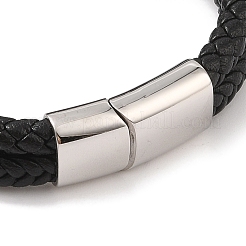 Braided Microfiber Leather Multi-strand Bracelets&nbsp;BJEW-B096-02A