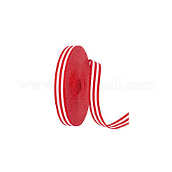 25 Yards Polyester Striped Ribbons&nbsp;DIY-GA0006-85