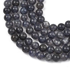 Natural Iolite Beads Strands&nbsp;G-Z148-A01-6mm