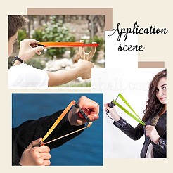 10Pcs 2 Colors Elastic Rubber Compatible with PU Leather Catapult&nbsp;FIND-GF0004-76