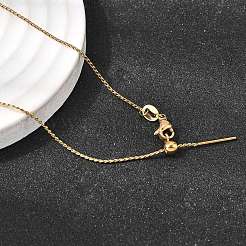 1MM Unisex 304 Stainless Steel S Chain Necklaces&nbsp;NJEW-P356-05G