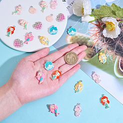32Pcs 8 Styles Opaque & Transparent Resin Pendants&nbsp;RESI-SZ0001-93