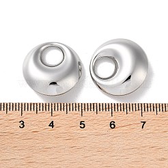 変色しない304ステンレススチールペンダント  ラウンドリングチャーム  ステンレス鋼色  20x6.5mm  内径：7mm&nbsp;STAS-L022-145P-01