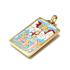 Tarot 304 Stainless Steel Enamel Pendants&nbsp;STAS-M119-07H-G