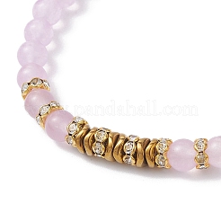 6.5MM Natural Dyed Malaysia Jade Round Beaded Stretch Bracelets for Women&nbsp;BJEW-JB12267-03